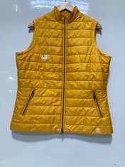 BARBOUR PUFFER GILET YELLOW SIZE 16 (DELIVERY ONLY)