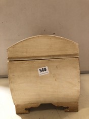 A HAND-PAINTED WOODEN CASKET (DELIVERY ONLY)