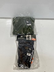 2 X ASSORTED ENDURA CLOTHING/ITEMS TO INCLUDE SINGLE TRACK SOFTSHELL JACKET OLIVE SIZE LG (DELIVERY ONLY)