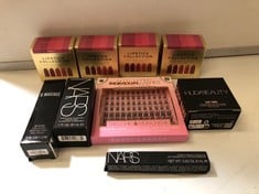 9 X ASSORTED BEAUTY PRODUCTS TO INCLUDE NARS SHEER GLOW FOUNDATION MED/DARK 30ML (DELIVERY ONLY)