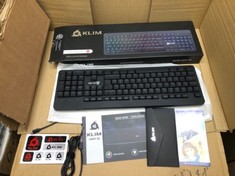 QUANTITY OF ASSORTED ITEMS TO INCLUDE KLIM CHROMA WATERPROOF KEYBOARD RRP £350: LOCATION - B RACK