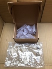 QUANTITY OF ASSORTED ITEMS TO INCLUDE GLARKS 30 PACK RECTANGULAR TABLE COVER CLIPS RRP £271: LOCATION - C RACK