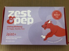 25 X ZEST & PEP DOG SUPPLEMENTS CHICKEN FLAVOUR 12/2024 RRP £364: LOCATION - C RACK