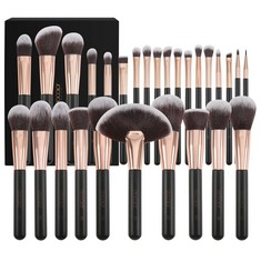 8 X DOCOLOR MAKEUP BRUSHES SET PROFESSIONAL 28PCS MAKEUP BRUSHES PREMIUM GIFT SYNTHETIC KABUKI FOUNDATION BRUSH BLENDING FACE LIQUID POWDER CONCEALERS EYE SHADOWS MAKE UP BRUSHES KIT - TOTAL RRP £138