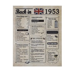 QUANTITY OF ASSORTED ITEMS TO INCLUDE CHEERYMAGIC BACK IN 1953 POSTER UK HAPPY 70TH BIRTHDAY DECORATION RRP £450: LOCATION - D RACK