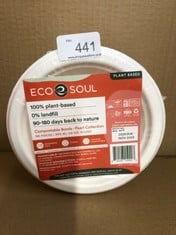 14 X ECO SOUL COMPOSTABLE BOWLS RRP £100: LOCATION - D RACK