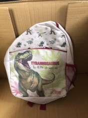 9 X NATURAL HISTORY MUSEUM TYRANNOSAURUS REX BACKPACK RRP £127: LOCATION - A RACK