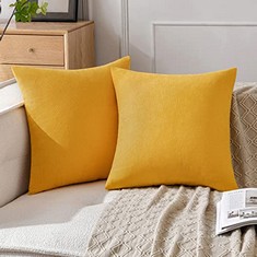 24 X MIULEE 2 PIECE CHENILLE CUSHION COVERS DECORATIVE CUSHION CASE WITH HIDDEN ZIPPER FOR SOFA BEDROOM LIVING ROOM 40X40CM - TOTAL RRP £182: LOCATION - A RACK