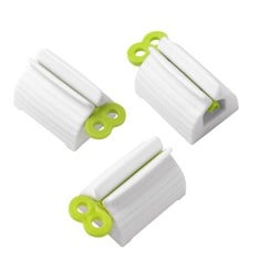 25 X 3PCS-ROLLING TUBE TOOTHPASTE SQUEEZER TOOTHPASTE SEAT HOLDER STAND FOR BATHROOM ACCESSORIES, GREEN  - TOTAL RRP £111: LOCATION - G RACK