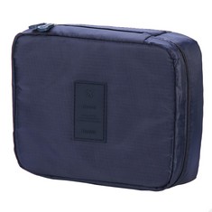 QUANTITY OF ASSORTED ITEMS TO INCLUDE MAKEUP STORAGE ORGANISER BAG WITH DETACHABLE POUCH, PORTABLE TRAVEL COSMETIC BAG, LARGE CAPACITY MAKEUP ORGANIZER BAG, TRAVEL MAKEUP BAG FOR MEN, WOMEN , NAVY :