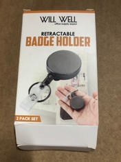 22 X WILL WELL RETRACTABLE BADGE HOLDER RRP £197: LOCATION - G RACK