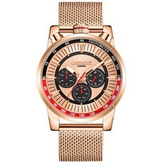 GAMAGES OF LONDON LIMITED EDITION HAND ASSEMBLED STANDING TIMER AUTOMATIC ROSE £710 SKU:GA1593: LOCATION - TOP 50