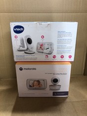 MOTOROLA NURSERY VM 855 CONNECTED WIFI VIDEO BABY MONITOR - WITH MOTOROLA NURSERY APP AND 5-INCH PARENT UNIT - NIGHT VISION, TEMPERATURE AND TWO-WAY TALK + VTECH VM3250-2 VIDEO BABY MONITOR WITH 2 CA