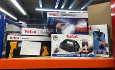QUANTITY OF ITEMS TO INCLUDE TEFAL STEAM IRON, ULTRAGLIDE ANTI-SCALE PLUS, GREY & PURPLE, FV5872: LOCATION - B
