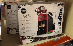 QUANTITY OF ITEMS TO INCLUDE LAVAZZA, A MODO MIO JOLIE, COFFEE CAPSULE MACHINE, COMPATIBLE WITH A MODO MIO COFFEE PODS, QUIET, WITH REMOVABLE CUP REST, AUTOMATIC SHUT-OFF, WASHABLE COMPONENTS, 1250 W
