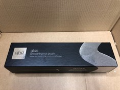 GHD GLIDE HOT BRUSH FOR HAIR STYLING, CERAMIC TECHNOLOGY WITH IONISER TO ELIMINATE FRIZZ, OPTIMUM 185°C TEMP FOR SALON SMOOTH STYLING.: LOCATION - C