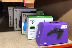 QUANTITY OF ITEMS TO INCLUDE TURTLE BEACH REACT-R CONTROLLER WHITE/PURPLE - XBOX SERIES X|S, XBOX ONE AND PC: LOCATION - C