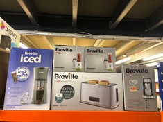 QUANTITY OF ITEMS TO INCLUDE BREVILLE ICED COFFEE MAKER | SINGLE SERVE ICED COFFEE MACHINE PLUS COFFEE CUP WITH STRAW | READY IN UNDER 4 MINUTES | GREY [VCF 155]: LOCATION - A