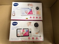 QUANTITY OF ITEMS TO INCLUDE VTECH VM818HD BABY MONITOR WITH CAMERA,HD NO-GLARE NIGHT VISION,VIDEO BABY MONITOR WITH 5'' 720P HD DISPLAY,NIGHT LIGHT,110°WIDE-ANGLE VIEW,TRUE-COLOUR DAY VISION 300M RA