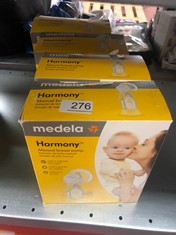 X4 MEDELA HARMONY MANUAL BREAST PUMP - COMPACT SWISS DESIGN FEATURING PERSONALFIT FLEX SHIELDS AND MEDELA 2-PHASE EXPRESSION TECHNOLOGY: LOCATION - E RACK