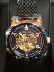 GAMAGES OF LONDON LIMITED EDITION HAND ASSEMBLED BIONIC AUTOMATIC BLACK GA1703 RRP £710:: LOCATION - F RACK