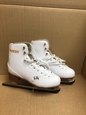 ROCES ICE SKATES WHITE SIZE UK 3.5: LOCATION - J RACK