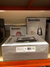 QUANTITY OF ITEMS TO INCLUDE BREVILLE SANDWICH/PANINI PRESS & TOASTIE MAKER | 3-SLICE | NON-STICK-COATED ALUMINIUM PLATES | STAINLESS STEEL [VST025]: LOCATION - J RACK