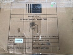 JOHN LEWIS MONA DINING CHAIR RRP £299: LOCATION - FRONT FLOOR(COLLECTION OR OPTIONAL DELIVERY AVAILABLE)