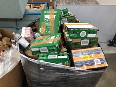 1 X PALLET OF FOOD AND DRINK TO INCLUDE CHICKEN & MUSHROOM POT NOODLES - SOME MAY BE PAST BEST BEFORE: LOCATION - MIDDLE FLOOR(COLLECTION OR OPTIONAL DELIVERY AVAILABLE)