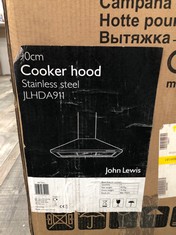 JOHN LEWIS COOKER HOOD JLH DA911 RRP £499:: LOCATION - FRONT FLOOR(COLLECTION OR OPTIONAL DELIVERY AVAILABLE)