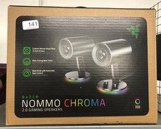 RAZER NOMMO CHROMA - 2.0 GAMING SPEAKERS RGB CHROMA (CUSTOM WOVEN GLASS FIBRE 3-INCH DRIVERS, REAR-FACING BASS PORTS, BASS KNOB WITH AUTOMATIC GAIN CONTROL) BLACK.: LOCATION - A