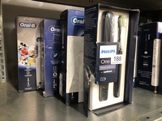 QUANTITY OF ITEMS TO INCLUDE PHILIPS ONE BATTERY TOOTHBRUSH - ELECTRIC TOOTHBRUSH IN MIDNIGHT BLUE (MODEL HY1100/04): LOCATION - A