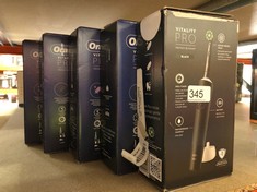 QUANTITY OF ITEMS TO INCLUDE ORAL-B VITALITY PRO ELECTRIC TOOTHBRUSHES FOR ADULTS, GIFTS FOR HIM / HER, 1 HANDLE, 2 TOOTHBRUSH HEADS, 3 BRUSHING MODES INCLUDING SENSITIVE PLUS, 2 PIN UK PLUG, BLACK: