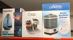QUANTITY OF ITEMS TO INCLUDE BABYMOOV NUTRIBABY PLUS 6 IN 1 BABY FOOD MAKER, BABY FOOD BLENDER AND STEAMER, FOOD PROCESSOR FOR WEANING, WARMER, DEFROSTER, STERILISER, NUTRITIONIST APPROVED, GREY: LOC