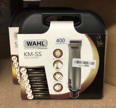 2 X WAHL DOG CLIPPERS, KMSS PREMIUM DOG GROOMING KIT, FULL COAT DOG GROOMING CLIPPERS FOR ALL COAT TYPES, LOW NOISE, CORDED PET CLIPPERS, GROOM PETS AT HOME: LOCATION - C