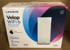 LINKSYS VELOP WIFI 6 WHOLE HOME MESH TRI BAND SYSTEM :: LOCATION - C