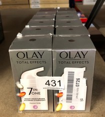 12 X OLAY 7 IN 1 NIGHT MOISTURISER NOURISH OVERNIGHT : LOCATION - C