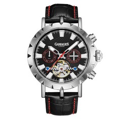 GAMAGES OF LONDON LIMITED EDITION HAND ASSEMBLED EXHIBITION RACER AUTOMATIC STEEL SKU:GA1533 RRP £715: LOCATION - TOP 50 RACK
