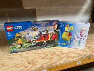 HASBRO GAMING TRIVIAL PURSUIT AND LEGO CITY 60374 FIRE TRUCK: LOCATION - G18