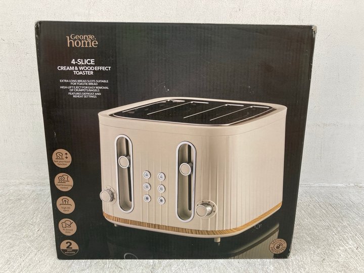 John Pye Auctions HOME FAST BOIL CREAM AND WOOD EFFECT KETTLE