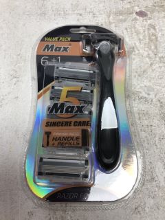 6X MAX MENS RAZOR WITH REFILLS