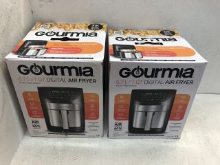 2X GOURMIA DIGITAL AIR FRYER IN  BLACK