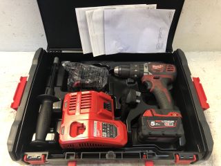 MILWAUKEE FUEL M18 ONEPD2-502 DRILL WITH ACCESSORIES