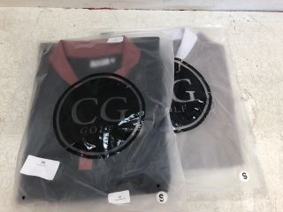 1X CG GOLF VINTAGE TOUR POLO SHIRT IN GREY/WHITE SIZE XL 1X CG GOLD VINTAGE TOUR POLO SHIRT IN BLACK/RED SIZE XL RRP-£70