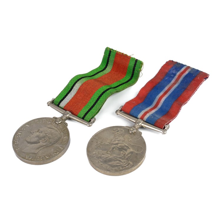 Copper Pair of WW2 1939-1945 Medals (VAT Only Payable on Buyers Premium)