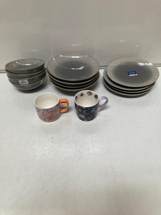 John Pye Auctions A JOHN LEWIS LEON 12 X PIECE DINNER SET TOGETHER WITH A 12 X PIECE STONEWARE