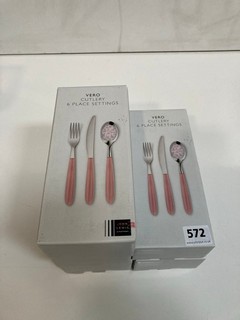 5 X VERO CUTLERY 6 PLACE SETTINGS