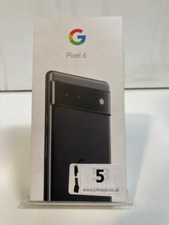 A GOOGLE PIXEL 6 SMARTPHONE 128GB IN STORMY BLACK SEALED RRP £499