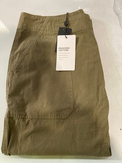 A RAG & BONE OLIVE GREEN LEYTON WORKWEAR PANTS SIZE 10