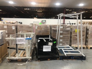 3x PALLETS OF ASSORTED SIZE SAFETY CABINET BASES (PALLET NN6 7GX 2291, 132, CV35 9JY 184, LOAD NN6 7GX 284, 76, CV35 9JY 135)